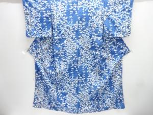 未使用品　枝花模様小紋着物